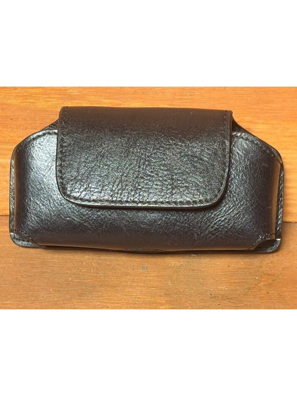 NWT Cultured Cowboy Black Leather Clip-On Cell Phone Holster PC-1121